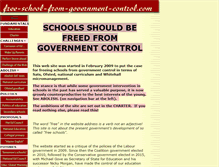 Tablet Screenshot of free-school-from-government-control.com